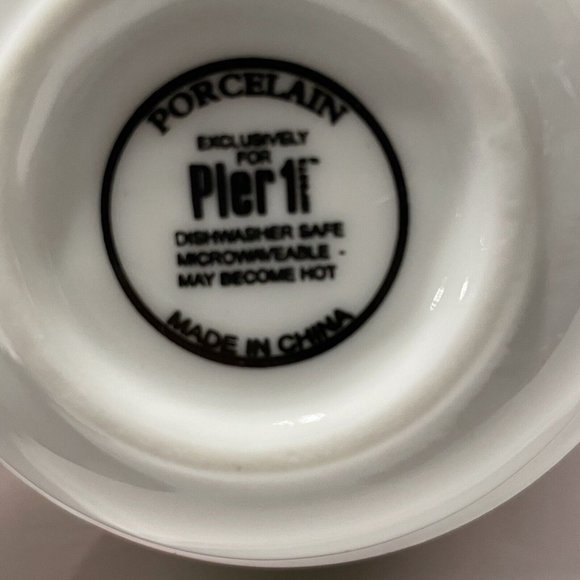Pier 1 Dining Pier 1 Stackable Coffee Mugs Tea Cup 4 Holder